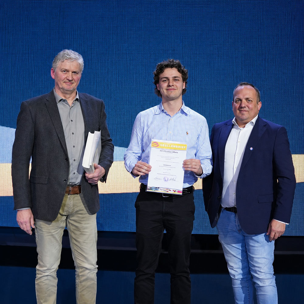 Jan Christian bei der Freisprechungsfeier der Kreishandwerkerschaft Vechta.